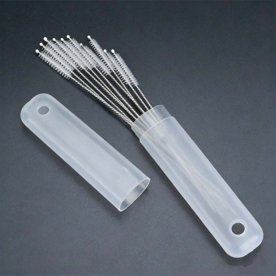 1/5/10pcs,Extra-Long Straw Cleaning Brush, Multi-Purpose Cleaning Brush Set, Straw Brush, Pipe Brush, Long Straw Brush; Suitable For Cleaning Teapots, Hard-To-Reach Corners, Metal Milkshake Straws, And Sippy Cups; Soft And Flexible Cleaning Tool.