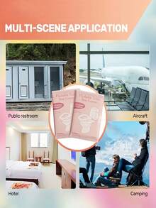 Disposable Toilet Seat Covers, Portable Soft Comfortable, Individually Wrapped, Suitable For Most Toilets, Easy To Use For Travel, Camping, Hotel And Public Restrooms, Disposable Protection, Essential For Airplane, Camping, Hotel Supplies, Travel Necessities - Multicolor - View 10