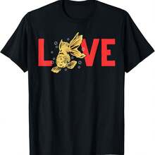 Goldfish Aquarium Fish Cute Goldfish T-Shirt - Black - View 11