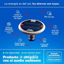 Solar Pool Purifier Ionizer Float - White - View 2
