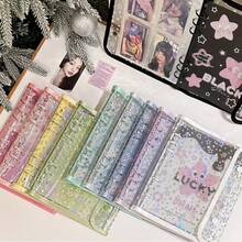 1pc A5 Star Transparent PVC Loose-Leaf Binder, Waterproof Budget Planner Notebook, Loose-Leaf Storage Album, Sticker Book, Card Holder, Suitable For Small Cards, Postcards, Back To School Supplies, School Stationery,Card Holder - A - View 4