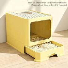 Fully Enclosed Top-Entry Cat Litter Box | Anti-Splash Drawer-Style Cat Toilet With Deodorizing Function - Upgraded Version - View 9