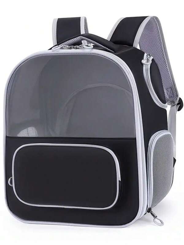 Mochila de Transporte Pet Premium - Respirável com Abertura Superior e Bolsos