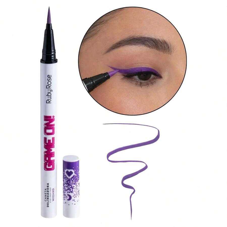 Colored Eyeliner Pen Game On  Matte Finish - 巫師-1 - 查看 1
