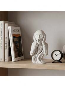 "The Scream" Creative Art Ornament Modern Abstract Fluid Sculpture Minimalist Home Desktop Decor Room Decor Home Decor Halloween Decor - Multicolor - View 1