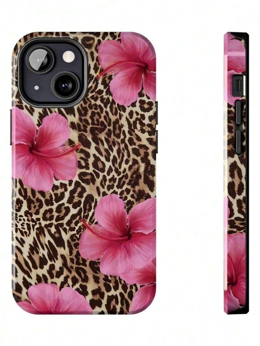 Fashionable Leopard Print Animal Pattern Star 2-In-1 Screen Protector Phone Case - Compatible With Galaxy S25/S25 Plus/S25 Ultra/S24/S24 Plus/S24 Ultra/S24 FE/S23/S23+ - 白色2 - 查看 1