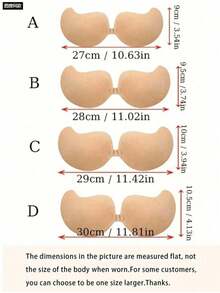 New Silicone Invisible Bra Straps, Anti-Slip Push-Up Lifting Design, Specially Designed For Wedding Photography, Suitable For Strapless Dresses, Invisible Bras, Dresses, Jumpsuits, Travel And Vacation Outfits, Enhancing Cleavage And Sexy Bust - Multicolor - View 7