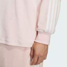 Adidas Clover Soft Velvet Long Sleeve Polo Shirt For Men And Women - Baby Pink - View 7