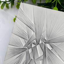 1pc 3D Embossed Folder, DIY Scrapbooking Supplies, Woven 3D Line Pattern Plastic Embossed Folder, Suitable For Card Making, Scrapbooking And Other Paper Craft Creations - Multicolor - View 4