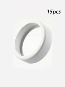 15pcs Silicone Anti-Scratch Soft Rings, Lightweight Elastic Silicone Covers, Daily And Fitness Protection, Scratch-Resistant, Soft Silicone Material, Suitable For Sports Wear - Multiple Styles - View 11