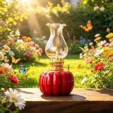 1pc Pumpkin Shaped Ceramic Oil Lamp, Vintage Decorative Oil Lamp, Suitable For Home Decor, Outdoor Lighting, Holiday Gift, Holiday Gift, No Electricity, No Oil. - 1PC - View 11