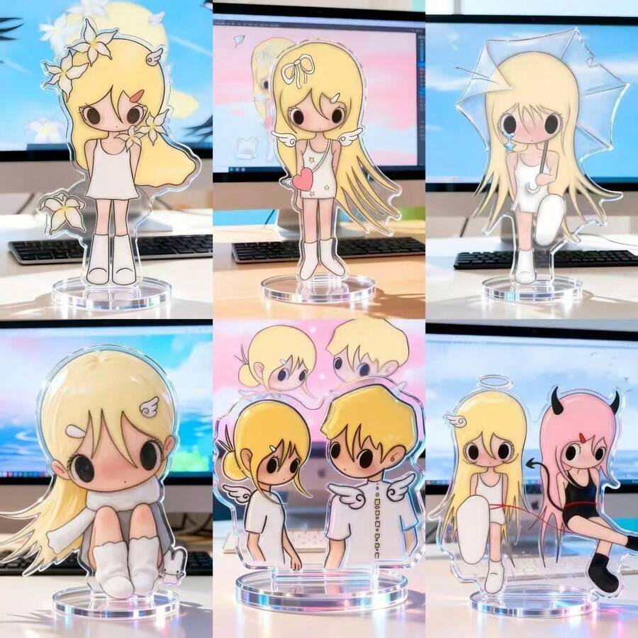 Autumn Anime Acrylic Standee 6cm Mini Cute Highly Attractive Merchandise Decoration Ornament Gift For Friends - Multicolor - View 1