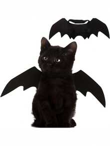 Cánh dơi cho thú cưng, trang phục Halloween - có thể điều chỉnh, chất liệu polyester mềm, phù hợp cho mèo và chó nhỏ, hoàn hảo cho nhập vai Halloween và hóa trang vui nhộn, Halloween, trang trí Halloween, trang trí mùa thu, phong cách Gothic, đồ phù thủy, hài hước, thiết kế cánh dơi Gothic thanh lịch - A - Xem 7