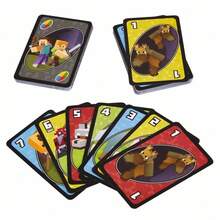 Mattel UNO K-Pop Monster 卡牌遊戲，適合 1-10 人玩家，兒童與成人遊戲之夜，附特殊規則 - FPD61 - 查看 6