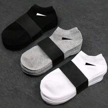 30 Pairs Men's Breathable Sports Socks, Fashion Pattern High Elastic Outdoor Running Socks, Comfortable Breathable Anti-Odor Antibacterial Socks - A - View 5