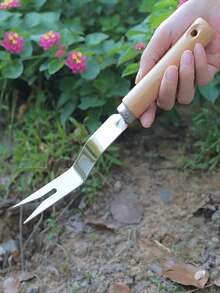 1件重型除草工具－人體工學手柄、耐用鋼齒－適用於花園、草坪和苔蘚清除 - 彩色 - 查看 8