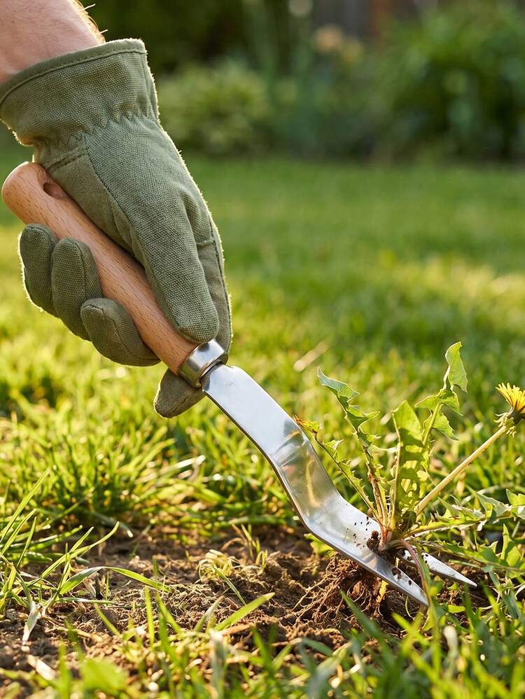 1pc Heavy Duty Weeding Tool - Ergonomic Handle, Durable Steel Teeth - Suitable For Garden, Lawn And Moss Removal - Multicolor - View 3