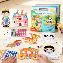 DIY Mosaic Sticker Set For Kids, Mirror Stickers, Laser Cartoon Stickers, Puzzle Educational Toy - Multicolor - View 2