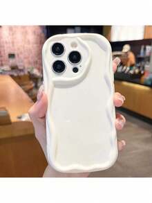 Funda de teléfono suave, transparente y curvada para iPhone 16 Pro Max 15 14 11 12 13 Mini XS Max XXR 8 7 16 Plus, bonita y a prueba de golpes. - Blanco - Ver 2