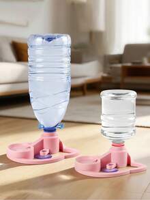 寵物自動出水飲水器，可替換水瓶餵食器，適用於大多數水瓶作為寵物水杯，吸盤固定式自動水碗，適合貓狗使用，無需濾芯，無需電力即可自動出水 - 1公升 - 查看 4