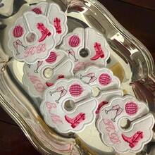 Embroidered Customized Wine Labels, Wine Glasses, Wine Labels, Cup Labels, Customized, Embroidered, Embroidered Labels, Wine, Cup Labels, Party Gifts, Party Cups - Multicolor - View 7