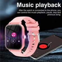 ZhiKexing Reloj inteligente deportivo con pantalla HD de 1.83 pulgadas, gran capacidad de batería, llamadas Bluetooth, reproducción de música, múltiples modos deportivos, adecuado como regalo para amigos y parejas, compatible con Android e iOS - Ver 5