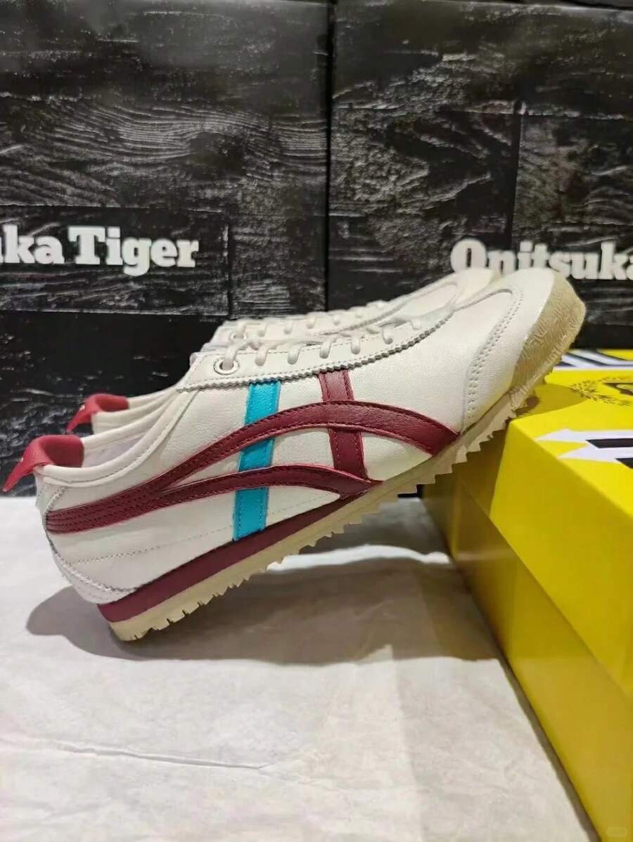 Onitsuka Tiger[SD Arch Version]Putian Pure Original Tiger Sneakers MEXICO SD VIN Casual Shoes For Women - SD米藍橙 - 查看 1