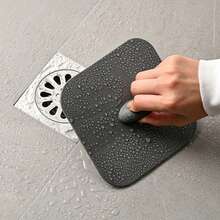 2/1 Reusable Drain Hole Cover, Square Drain Hole Plug With Easy To Grip Handle, Hair Collector, Suitable For Shower Bathtub, Bathroom Sink, Kitchen Laundry Room, Suitable For Standard Size Drain Outlet, Easy To Install And Clean, Soft TPR Material, - Multicolor - View 3