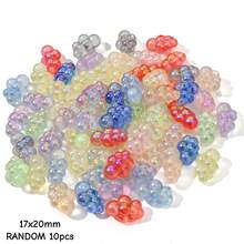 10pcs Transparent Acrylic Cloud Beads, UV Colorful Beautiful Cloud Bubble Beads, Suitable For DIY Crafts Like Bracelets, Necklaces, Bag Charms And Other Creative Handmade Items - Multicolor - View 13