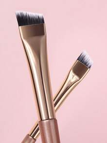 3pcs Makeup Brush Set Including Fan-Shaped Highlighter Brush, Eyebrow Brush, Eyeliner Brush, Soft Bristles, Portable Professional Facial Makeup Brushes, Full Makeup Brush Set, Beauty Tool Set - Multicolor - View 7