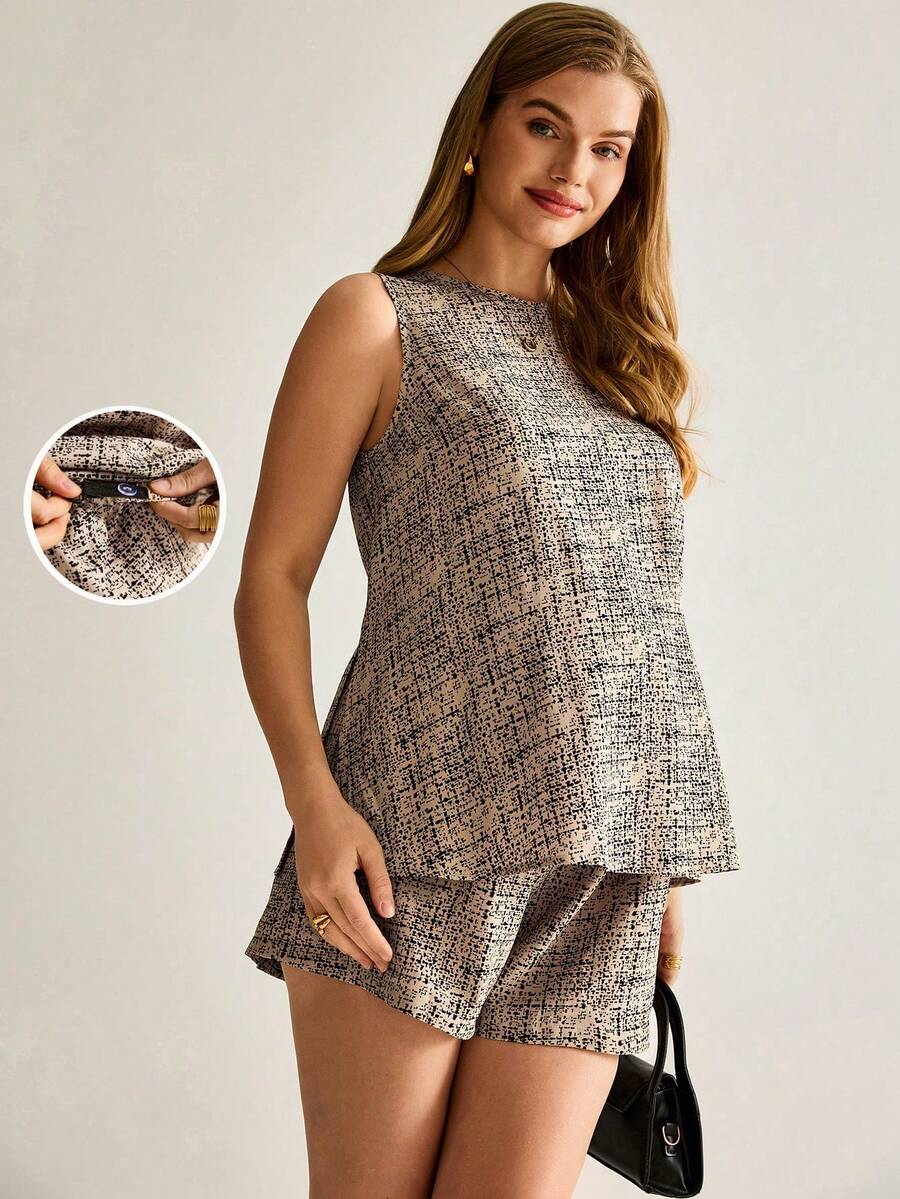 Maternity Bodysuits - Brown - View 1