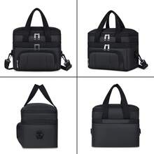 NEWHEY 10L 保溫便當袋 中性款 涼感野餐保冷袋 防漏 適用於工作、辦公室、露營、登山、學校、大學，黑色 - 彩色 - 查看 8