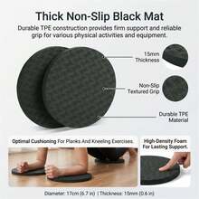 TPE Knee Pad For Yoga And Fitness Thickened Anti-Slip Pair Portable Exercise Kneeling Cushion - Yoga Kneeling Mat - View 4