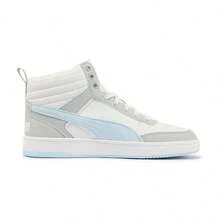 Puma Spring/Autumn Unisex Mid-Top Sports Shoes, Casual Versatile Retro Athletic Sneakers 40098002 - White - Aquamarine - Platinum Gray - View 5