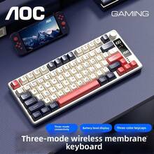 AOC Colorful Keyboard With Display Wireless Bluetooth Wired Three-Mode Gaming Keyboard Mechanical Feeling Computer Keyboards For PC Mac Laptop 99 Keys - View 3