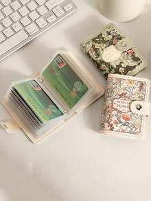 1pc 20-Slot Credit Card Holder Wallet/Bank Card Organizer, Card Storage Pouch, Business Card Holder, Women's Card Case, Women's Wallet, Travel Essential, Holiday Essential, Christmas Gift, Christmas - Multicolor - View 1