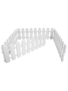 1/5PCS Sturdy Plastic Garden Fence With Classic Pastoral Style, Easy To Splice And Install. Widely Applicable For Courtyard, Vegetable Plot And Indoor Landscape Decoration. - One Size Fits All - View 4