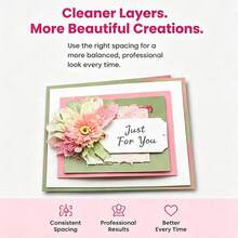 Paper Craft Alignment Guide Set With Storage Box, Includes 7 Precision Layered Spacers, Colored Size Labels, 1/16" And 1/2" Increments, Suitable For Card Making And Scrapbooking Projects - A - View 7