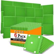 TOUO 8 Warna Panel Busa Akustik Berbentuk Baji, Paket 6-48 Buah, Bahan Perawatan Akustik Dinding Kedap Suara untuk Studio dan Home Theater - Baji - View 63