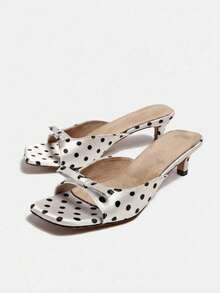2026 Spring/Summer New Women's Mule Style High Heel Sandals - Beige - View 6