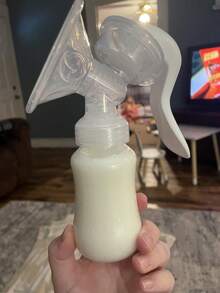 Manual Breast Pump - Adjustable Suction Silicone Hand Pump Breastfeeding, Small Portable Manual Breast Milk Catcher Baby Feeding Pumps & Accessories - Clear - View 12