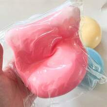 1pc Macaron Pastel Color Round Ball Stress Relief Squeeze Toy, Thick And Durable Outer Shell, Soft And Dense Inner Texture, Emotional Outlet For Office Workers Men And Women, Versatile For Various Occasions, Suitable For Personal Use And Gifts - Multicolor - View 5