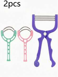2PCS Portable Manual Facial Hair Removers For Women, Face, Chin, Cheeks & Upper Lip Hair Removal Tool, Precision Spring Epilator, Reusable Beauty Grooming Accessory - View 4