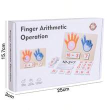 Wooden Felt Finger Addition And Subtraction Calculation Board Toy, 1-10 Number Operation Blocks With Comparison Symbols Set, Math Learning Tool For Children 3+ Years Old, Number Sense Enlightenment, Matching Arithmetic Problem Cards, Finger Counting Teaching Aid, Hand-Eye Coordination And Logical Thinking Training, Montessori Early Education Desktop Game, Preschool Math Teaching Aid For Boys And Girls Gift - Multicolor - View 9