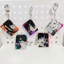 Llavero acrílico con personaje de anime, accesorio de llavero unisex - Multicolor - Ver 7