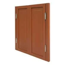Wall Mount Partition Single Door, Fence Door For Stairs, Passageway Dividing Door ,For Cafés, Bars,Clubs, Living Rooms, Balconies, Terraces - Brown - View 4