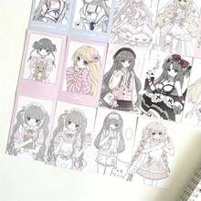 3-Inch Anime Girl Mini Card (Art Paper) – M5 Journaling/Scrapbooking Decoration Card (8.5 X 5.5 Cm) School Supplies, Essentials For Returning To School - A - View 4
