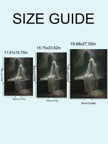 1 pieza Impresión gótica de fantasma oscuro, rosa del cementerio, fantasma en el cementerio bajo la luz de la luna, regalo ideal, adecuado para dormitorio, sala de estar, oficina, arte de pared, decoración de pared, decoración del hogar, decoración de la habitación, arte de pared en lienzo, pósteres, arte de pared con marco, marco opcional - 1 unidad - Ver 9