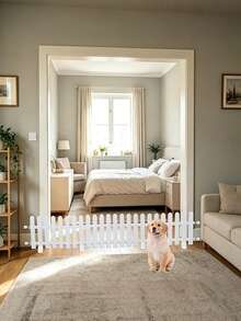 1/5PCS Sturdy Plastic Garden Fence With Classic Pastoral Style, Easy To Splice And Install. Widely Applicable For Courtyard, Vegetable Plot And Indoor Landscape Decoration. - One Size Fits All - View 5