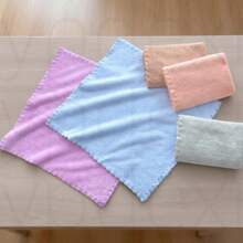 sanrou 5/10pcs Macaron Color Hand Towels, Multi-Color Soft Quick-Dry Lightweight Breathable, 9.06*9.06 Inches, Super Soft, Highly Absorbent, Skin-Friendly, Modern Design, Decorative Stitching, Ideal Choice For Bathroom - Multicolor - View 2